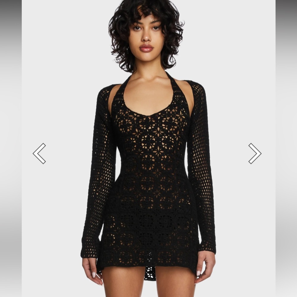 Dolls Kill crochet dress set